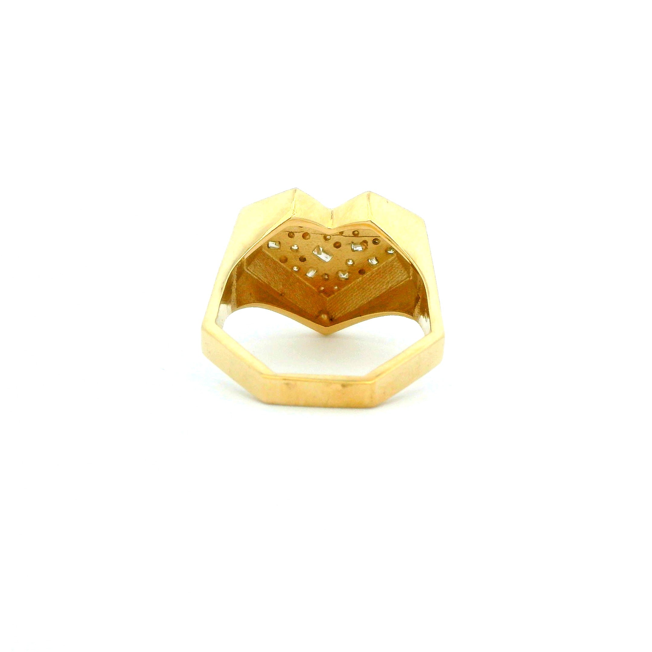 0.48 CTW Heart-Shaped Diamond Ring 14K Yellow Gold