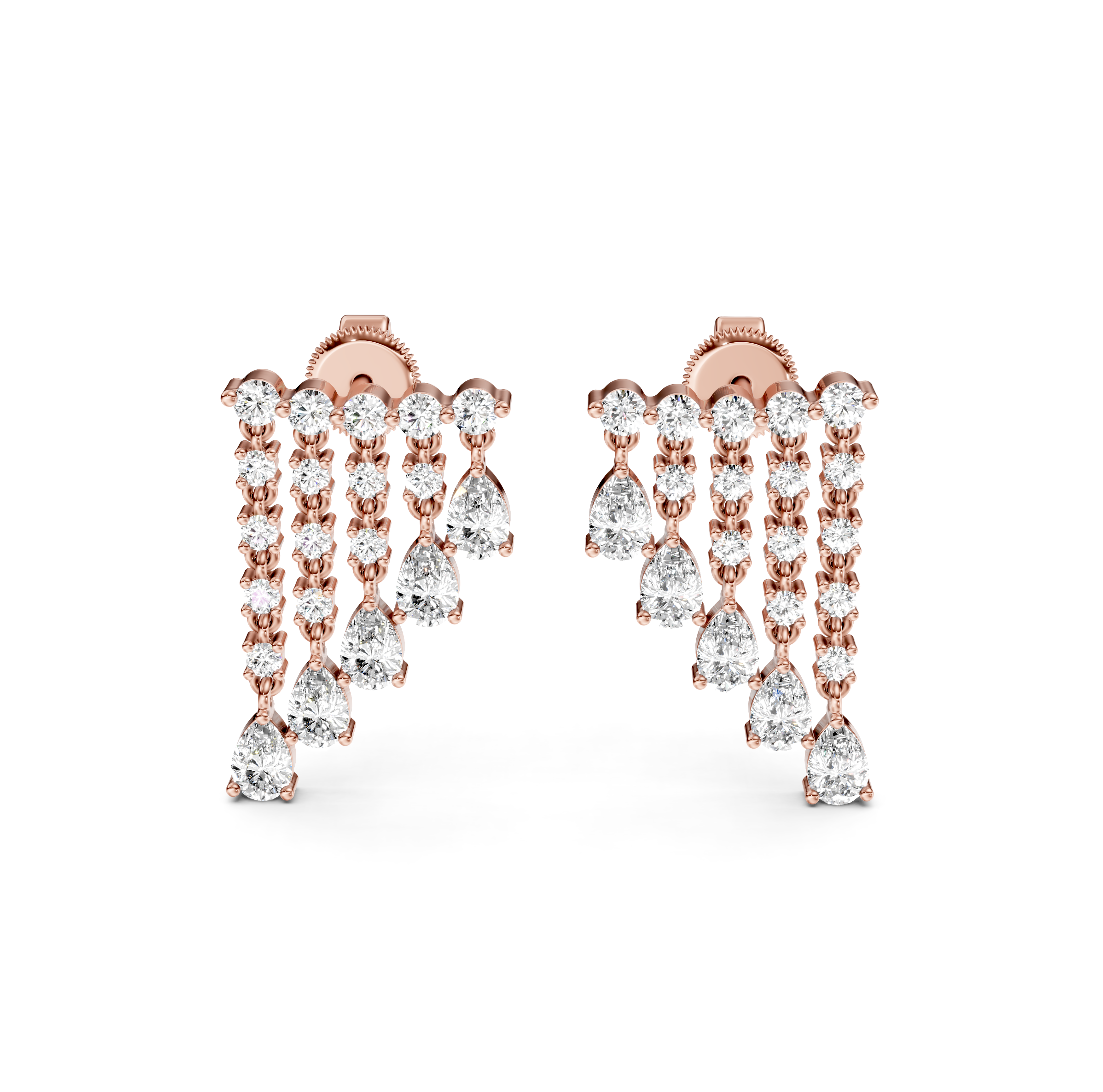 Rain Drop Diamond Earrings