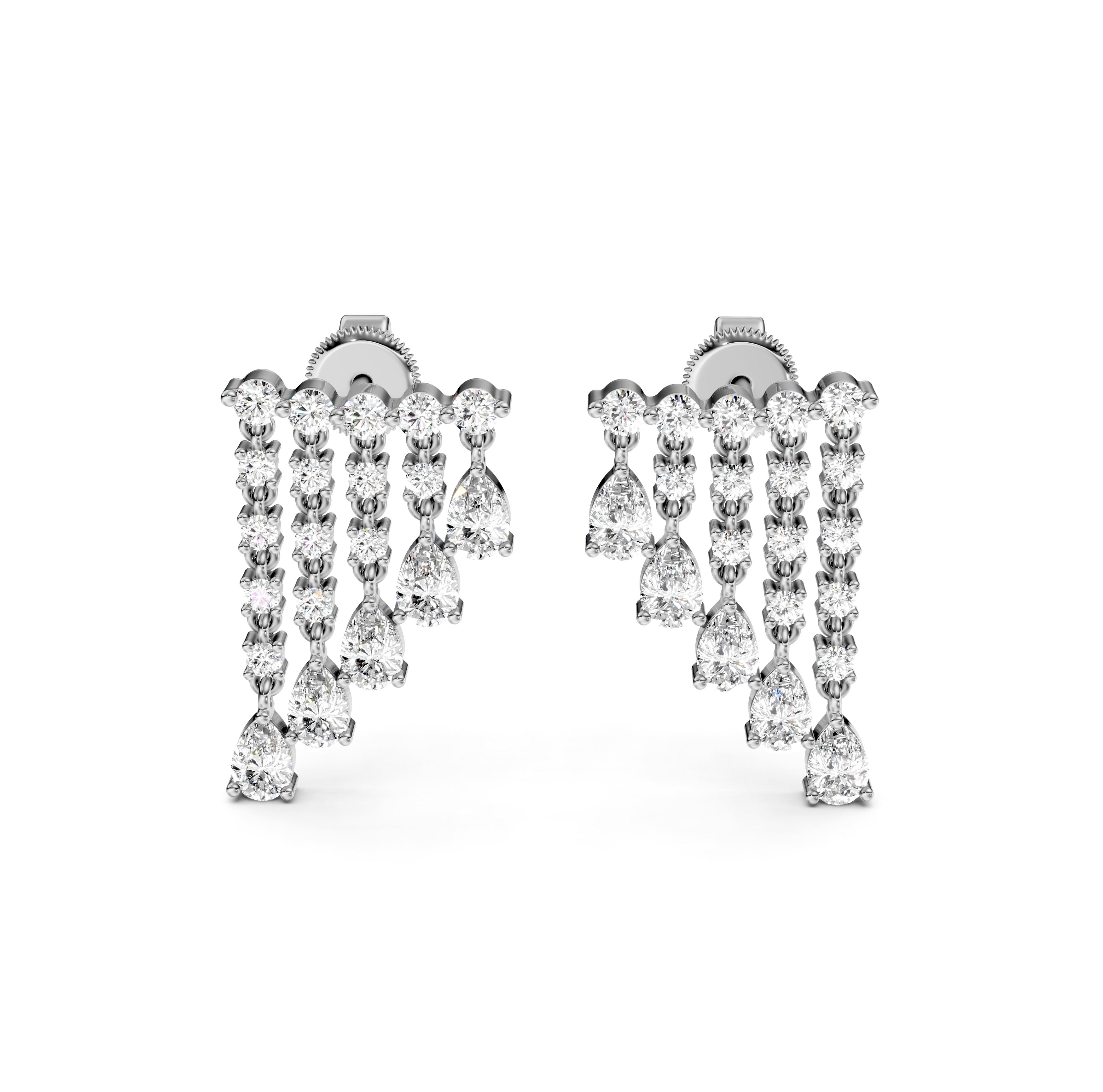 Rain Drop Diamond Earrings