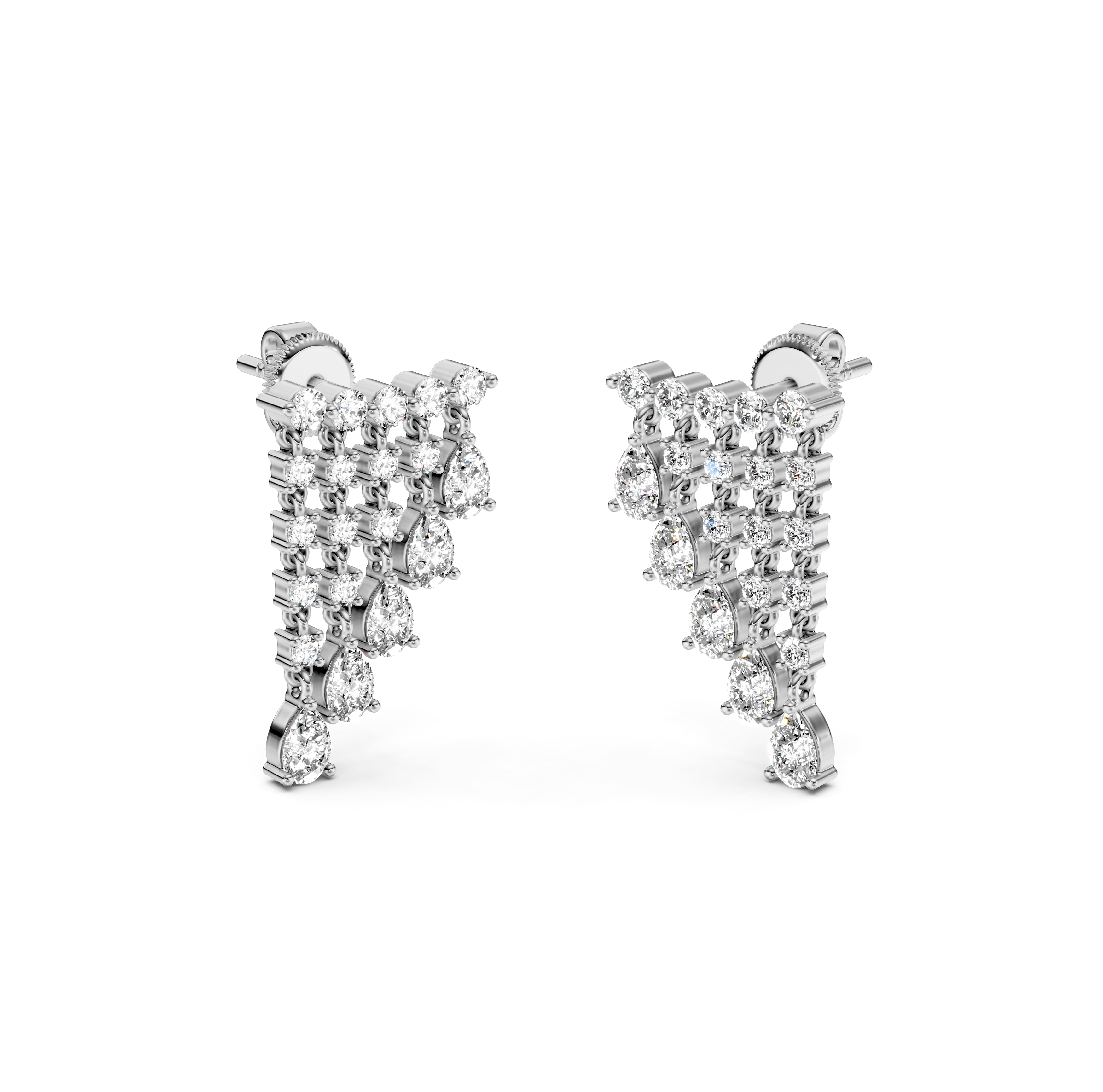 Rain Drop Diamond Earrings