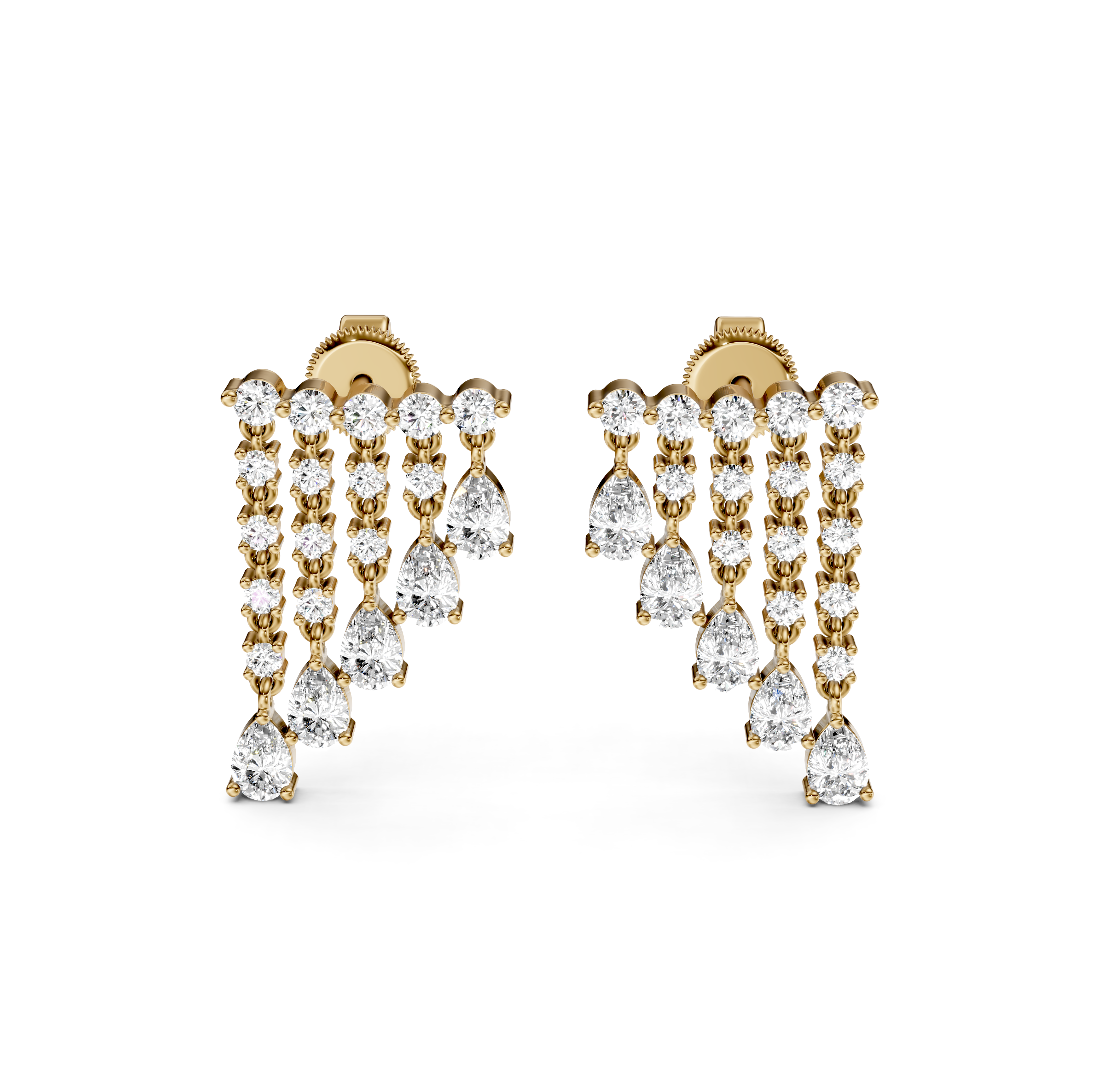 Rain Drop Diamond Earrings