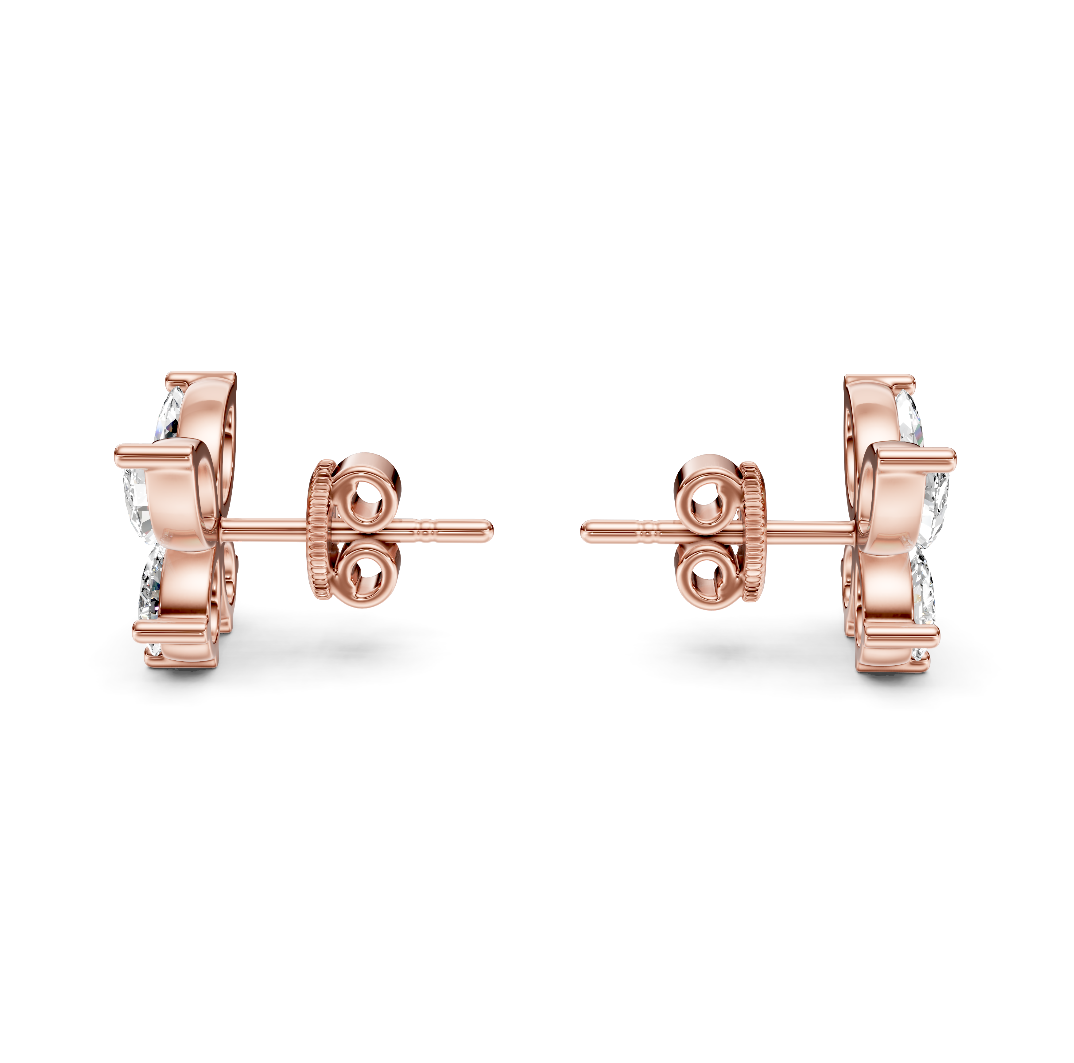 Butterfy Diamond Stud Earrings