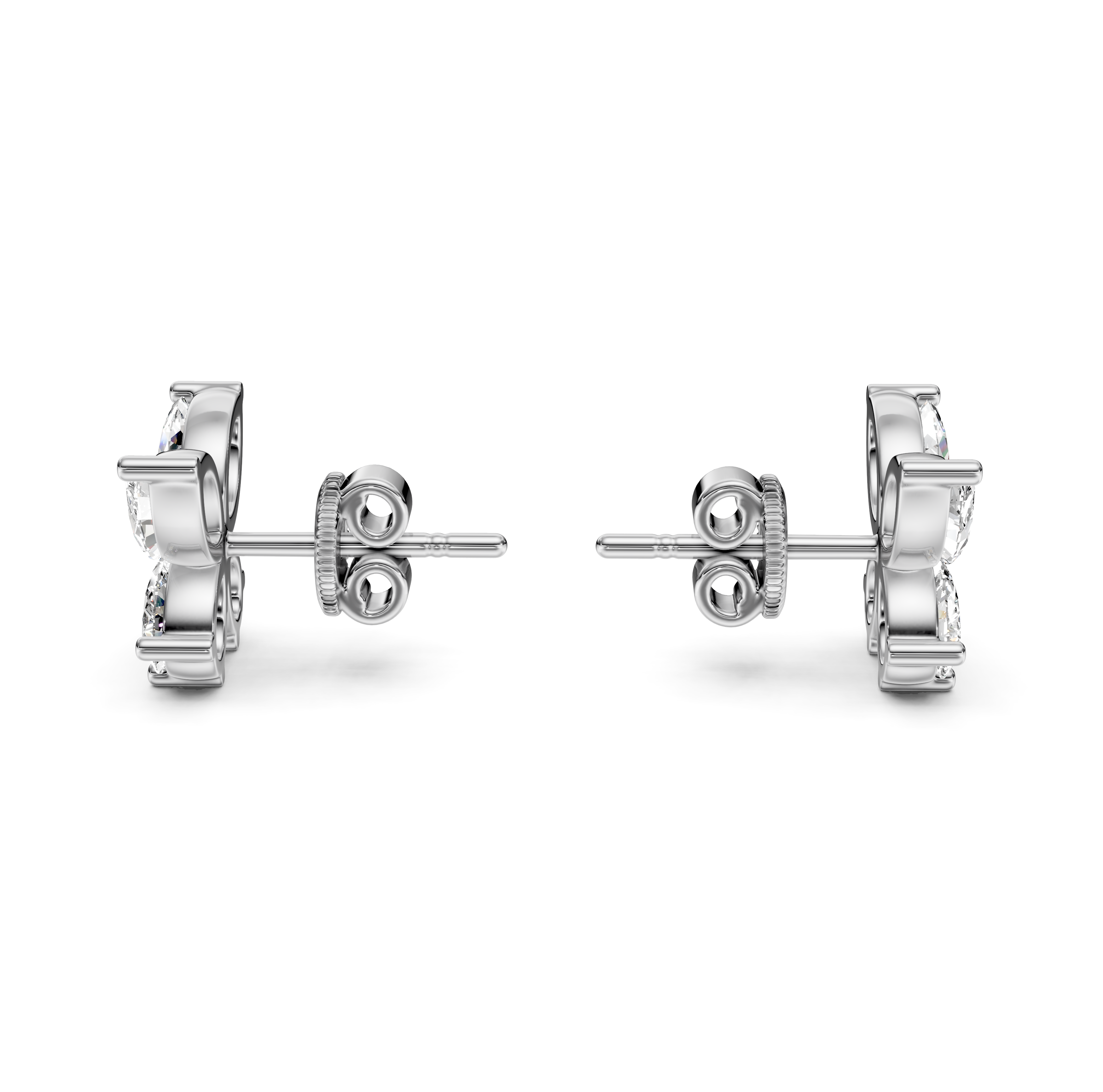 Butterfy Diamond Stud Earrings