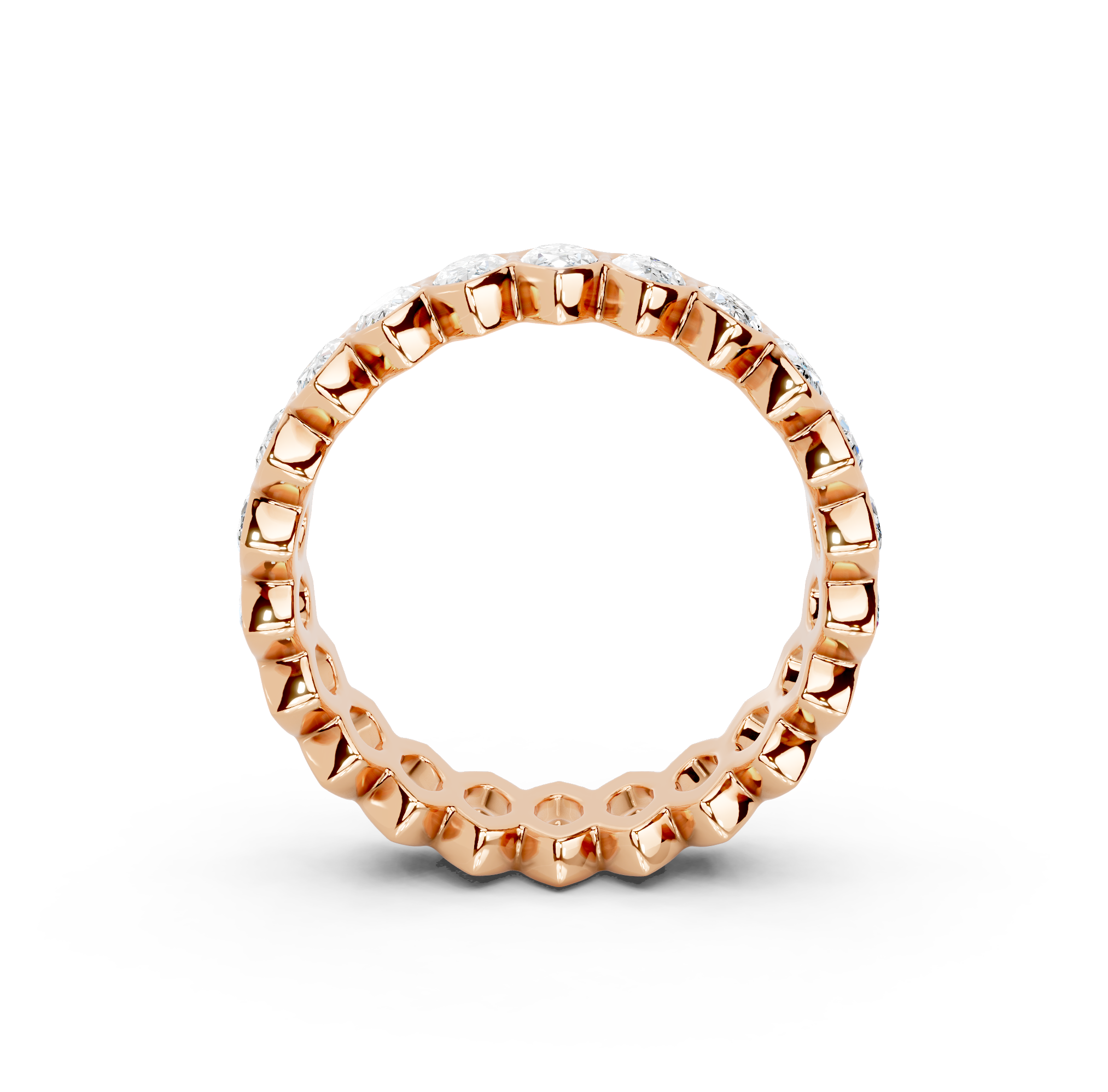 Marquise Cut Bezel Eternity Band