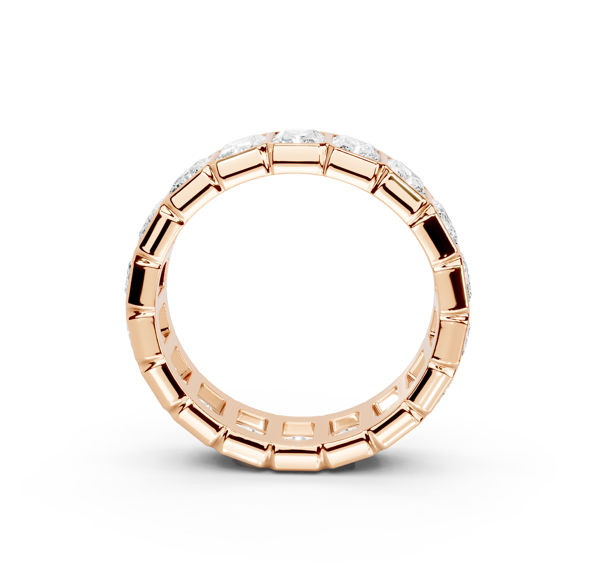 Radiant Cut Bezel Eternity Band