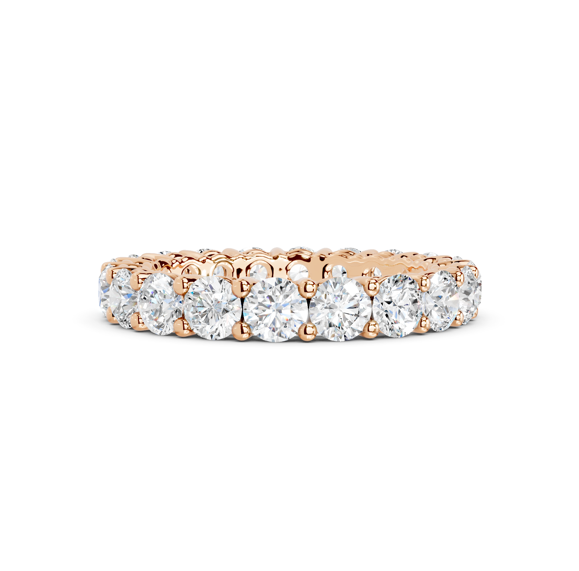 Round Cut Eternity Band