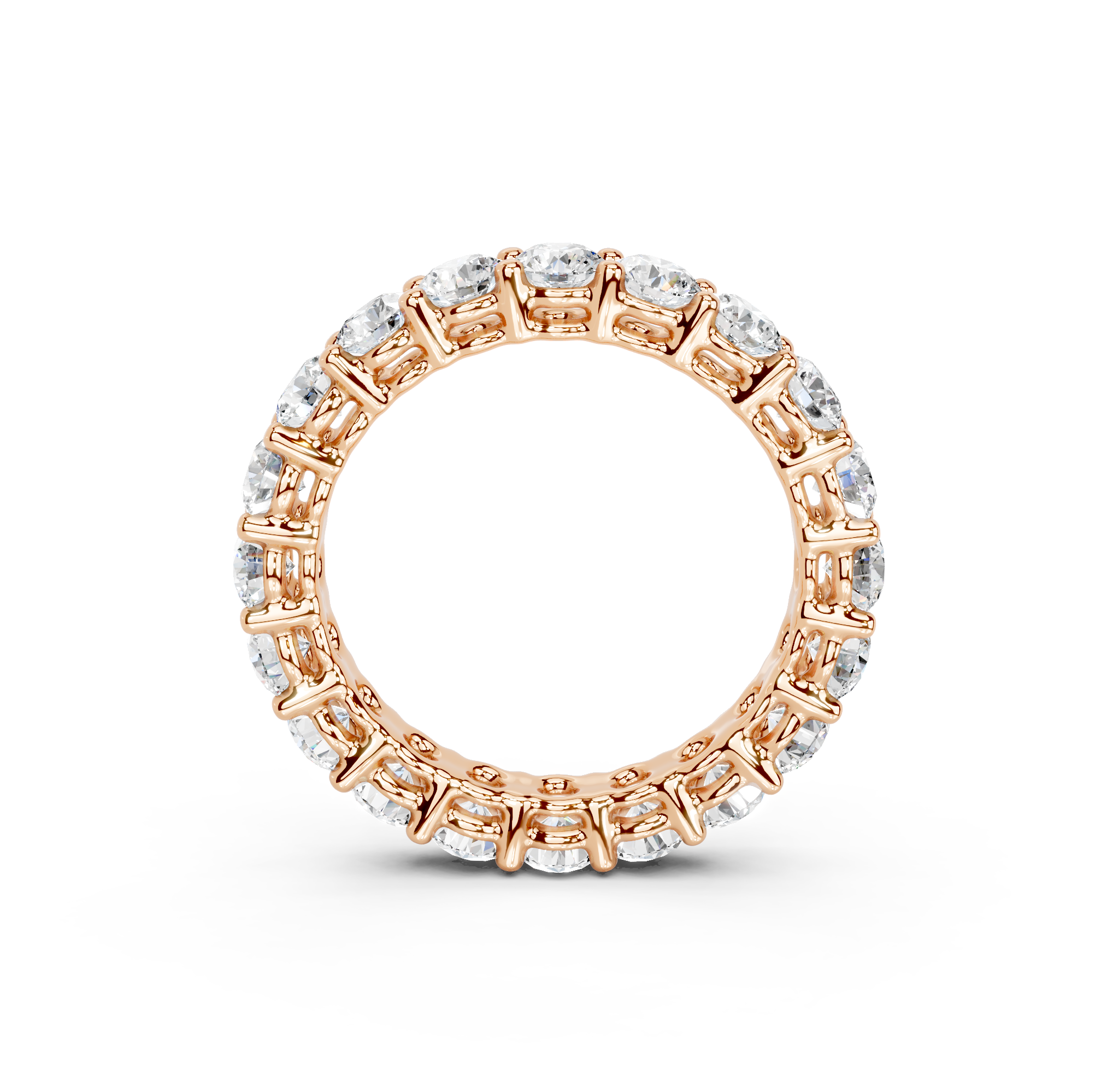 Round Cut Eternity Band