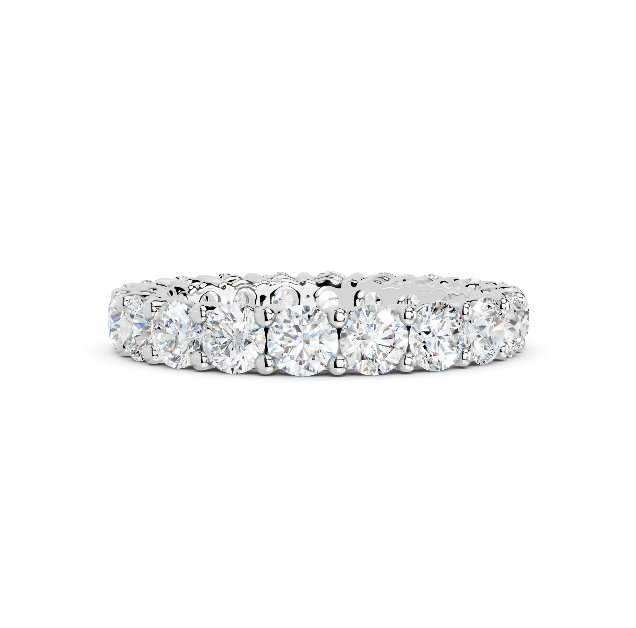 Round Cut Eternity Band