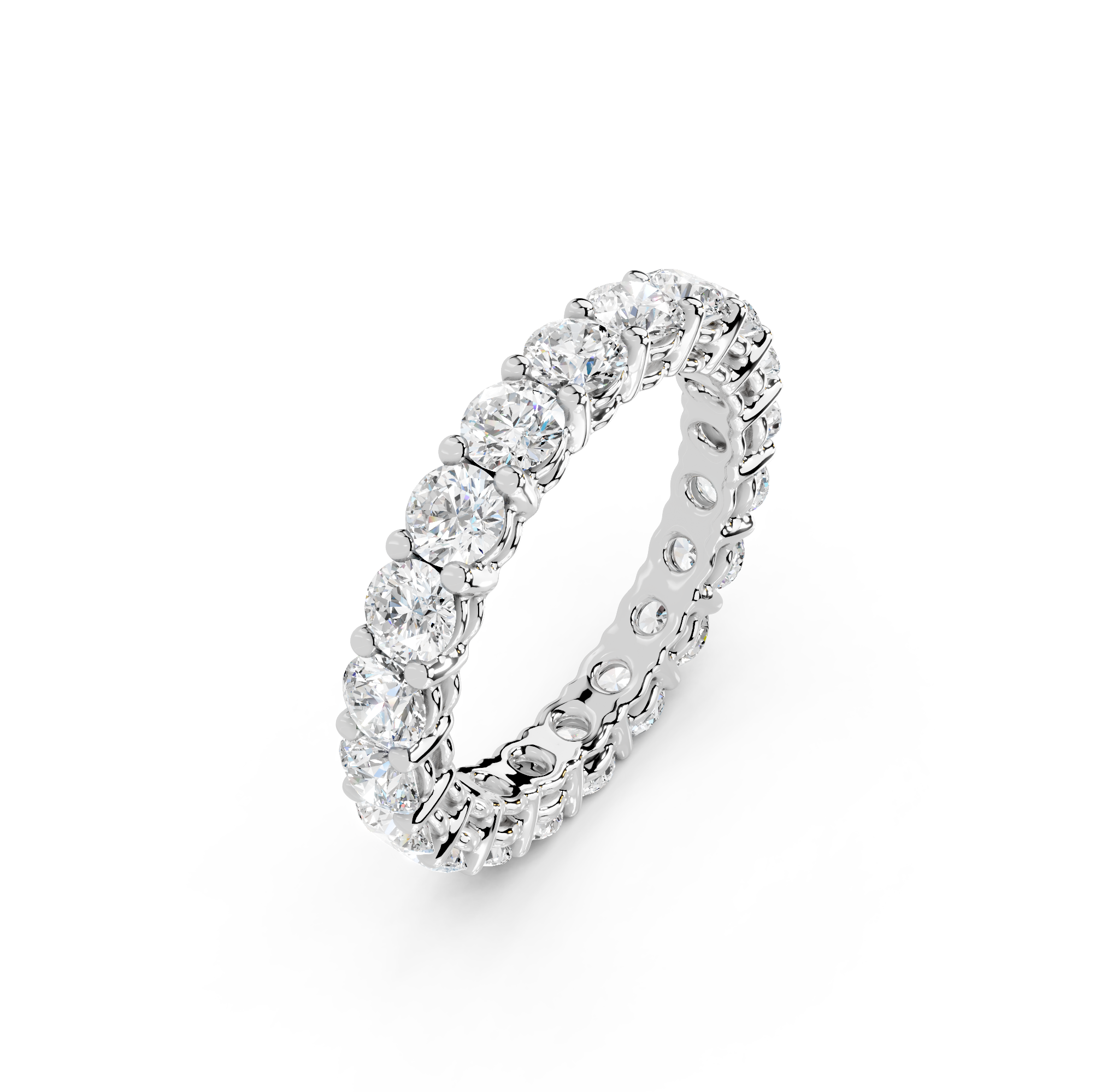 Round Cut Eternity Band