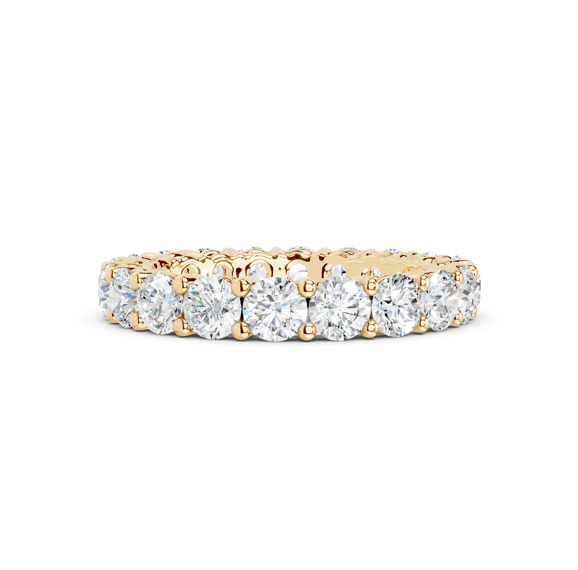Round Cut Eternity Band