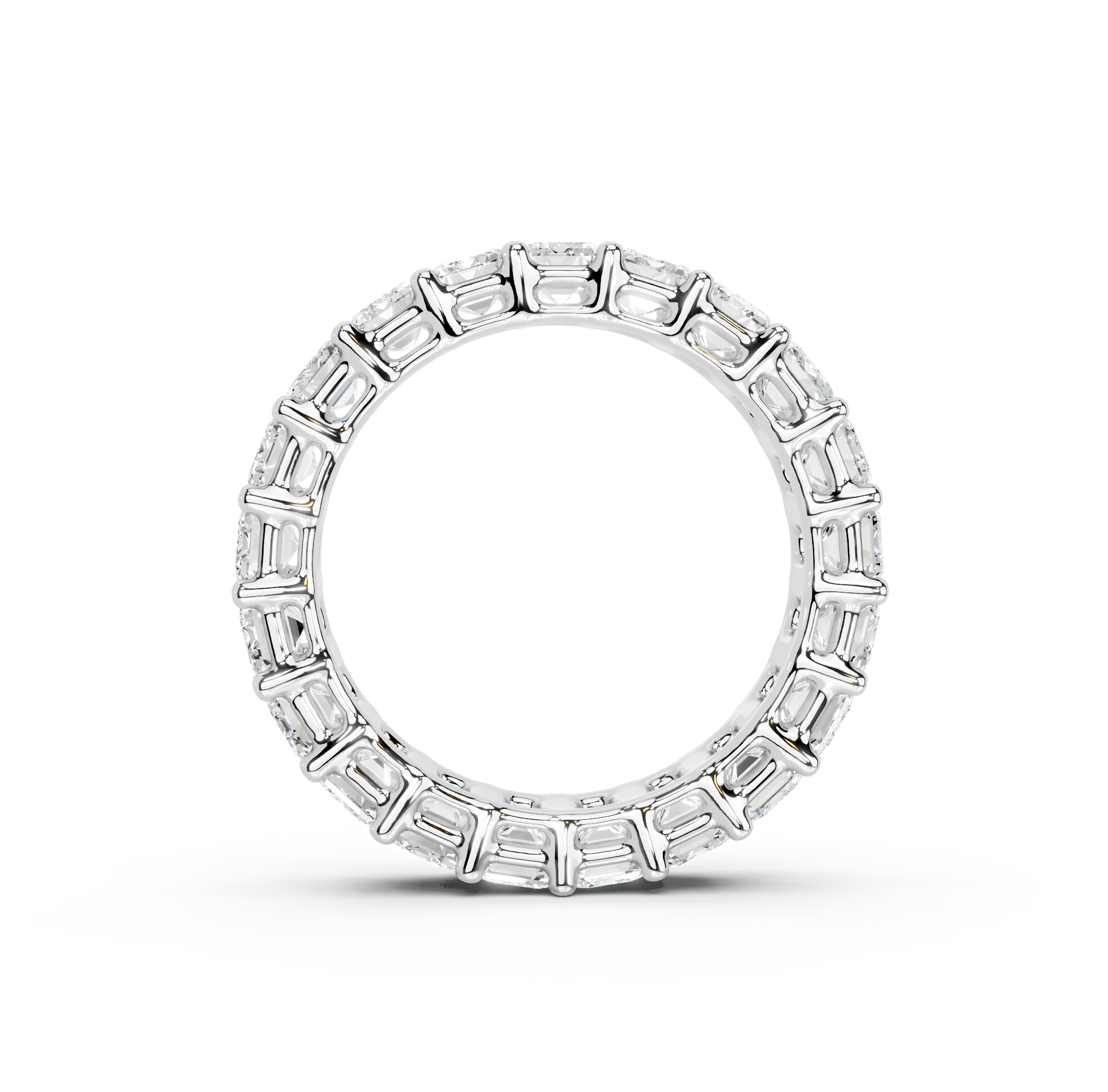 Emerald Cut Eternity Band