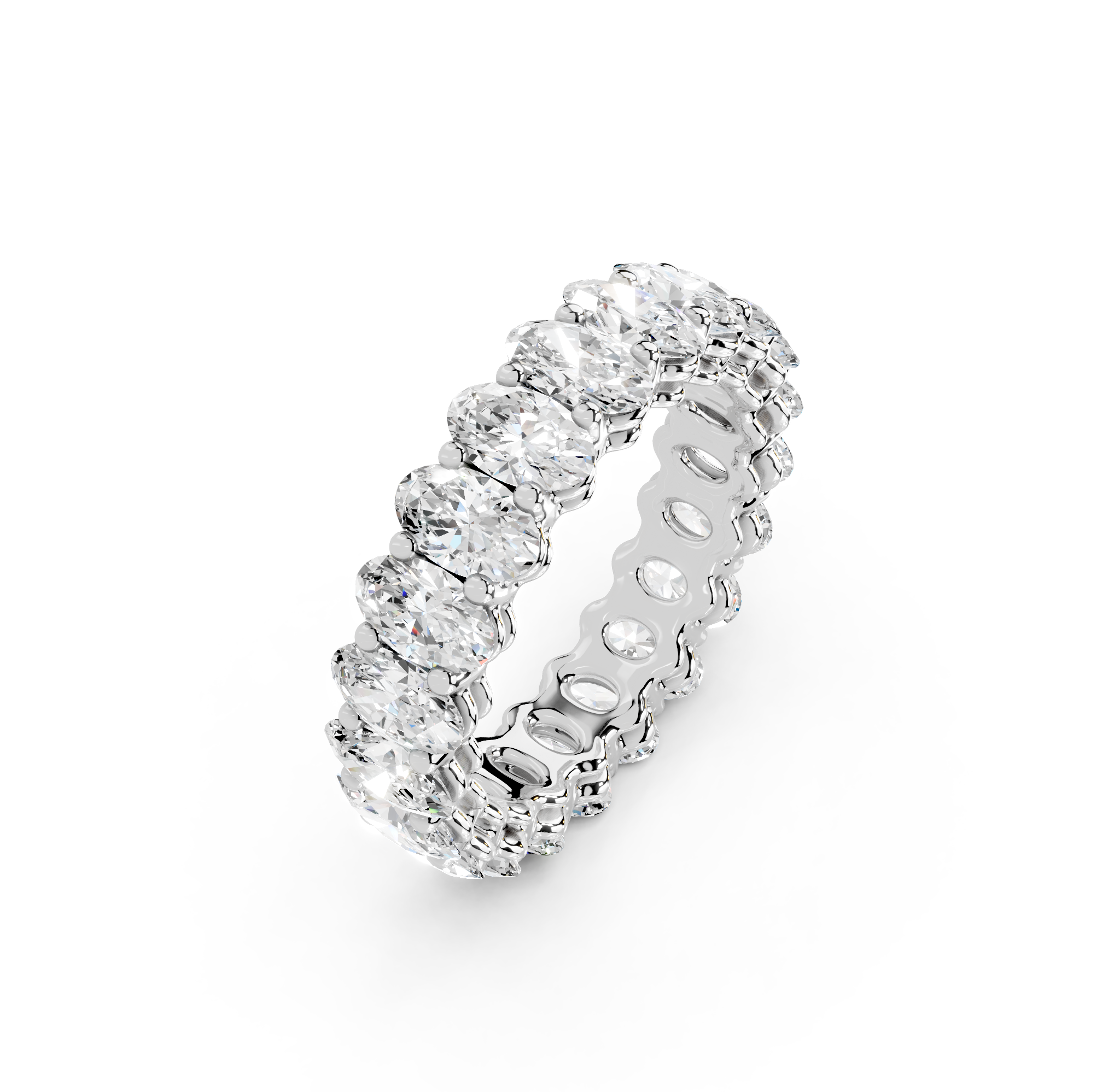 Oval Cut Eternity Band