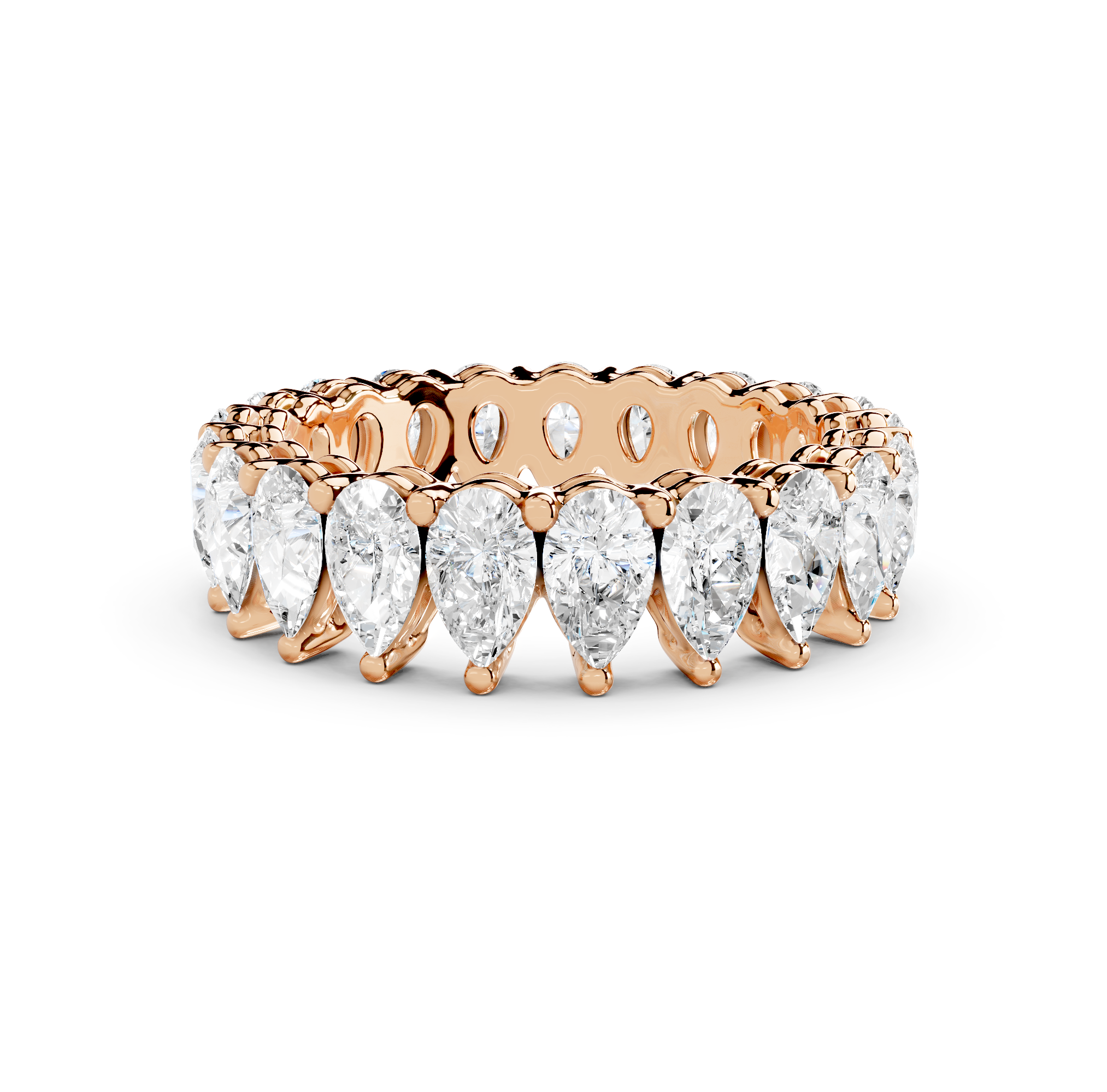 Pear Cut Eternity Band
