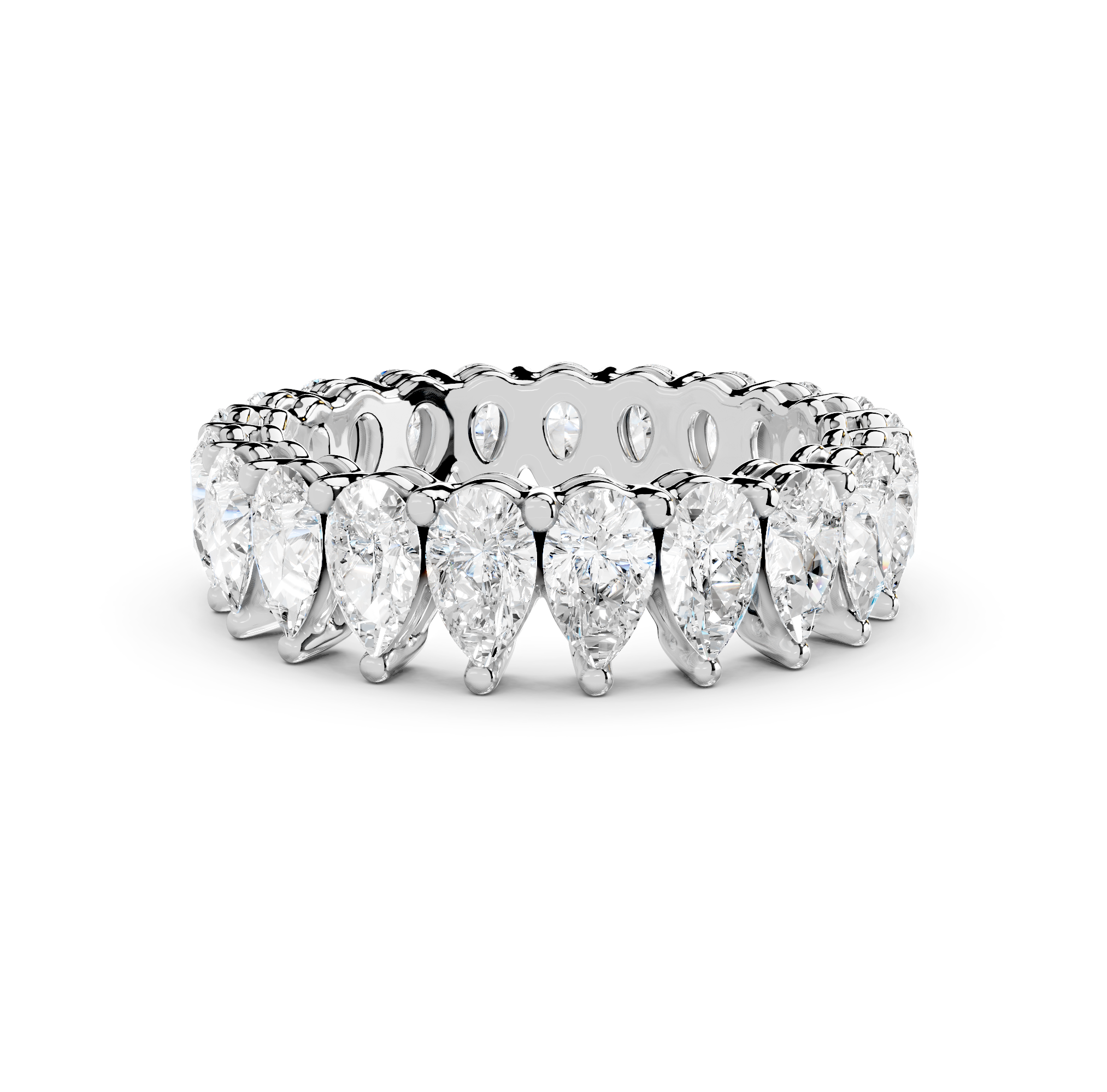 Pear Cut Eternity Band