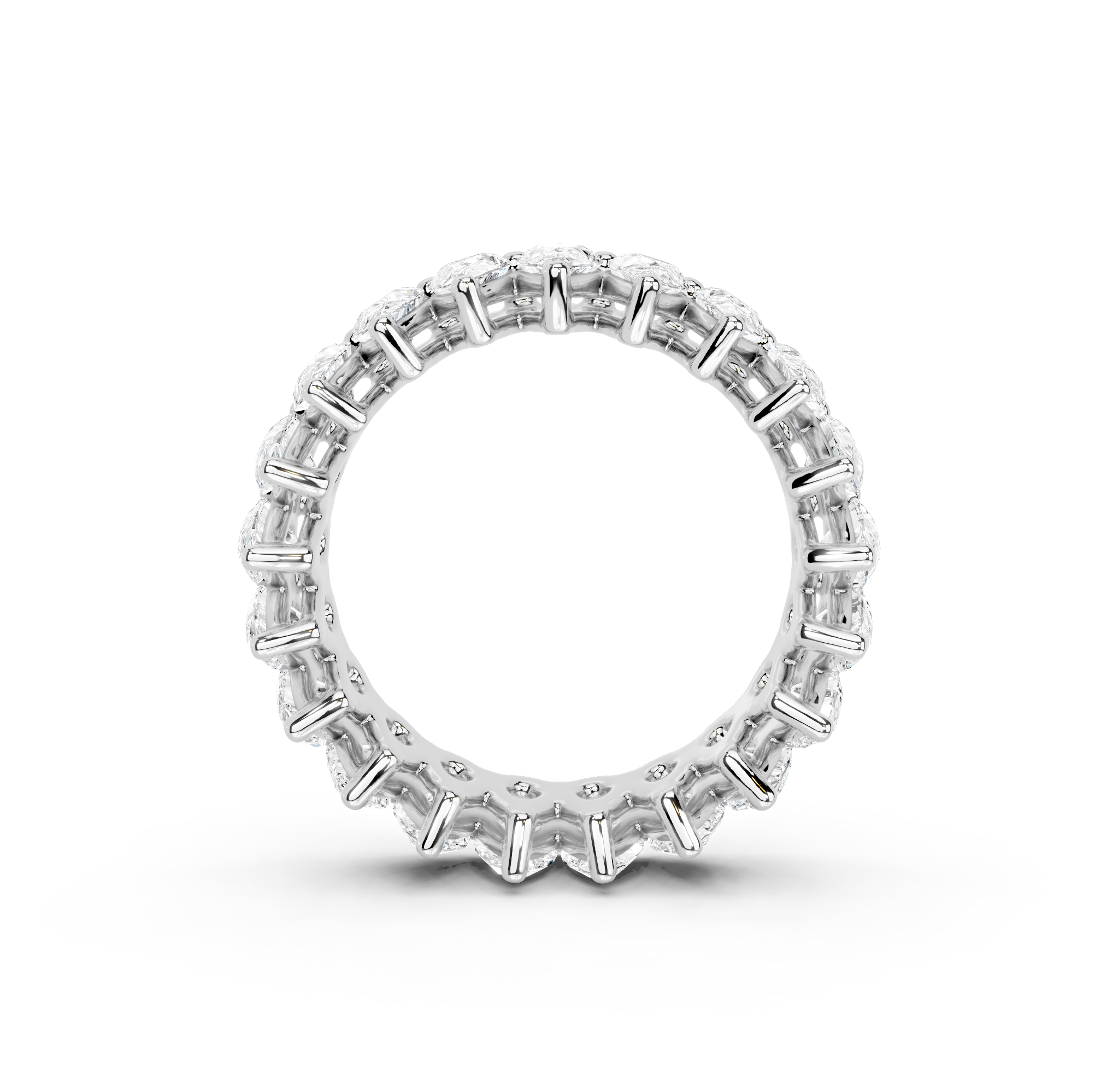 Pear Cut Eternity Band