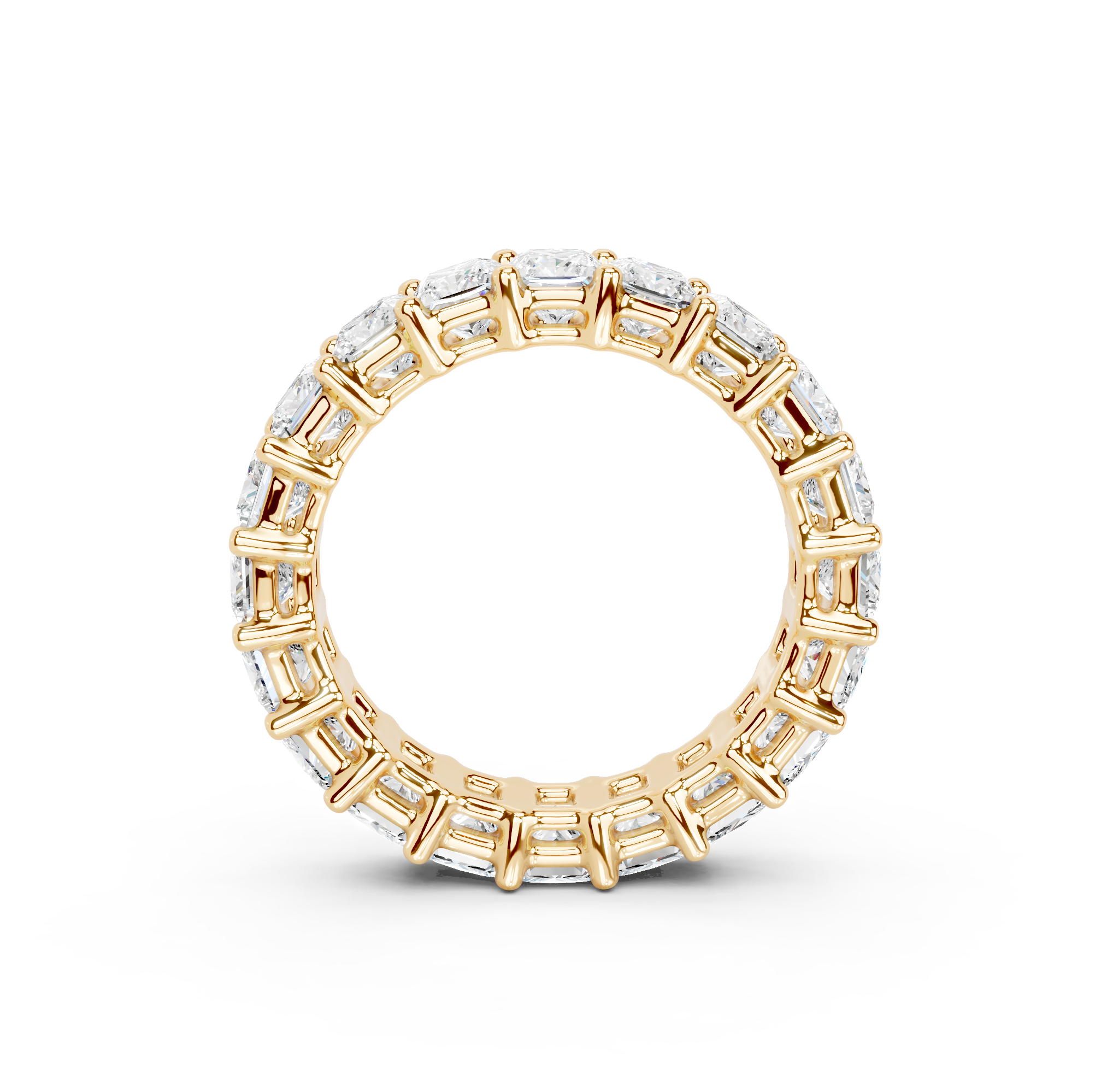 Princess Cut Eternity Band