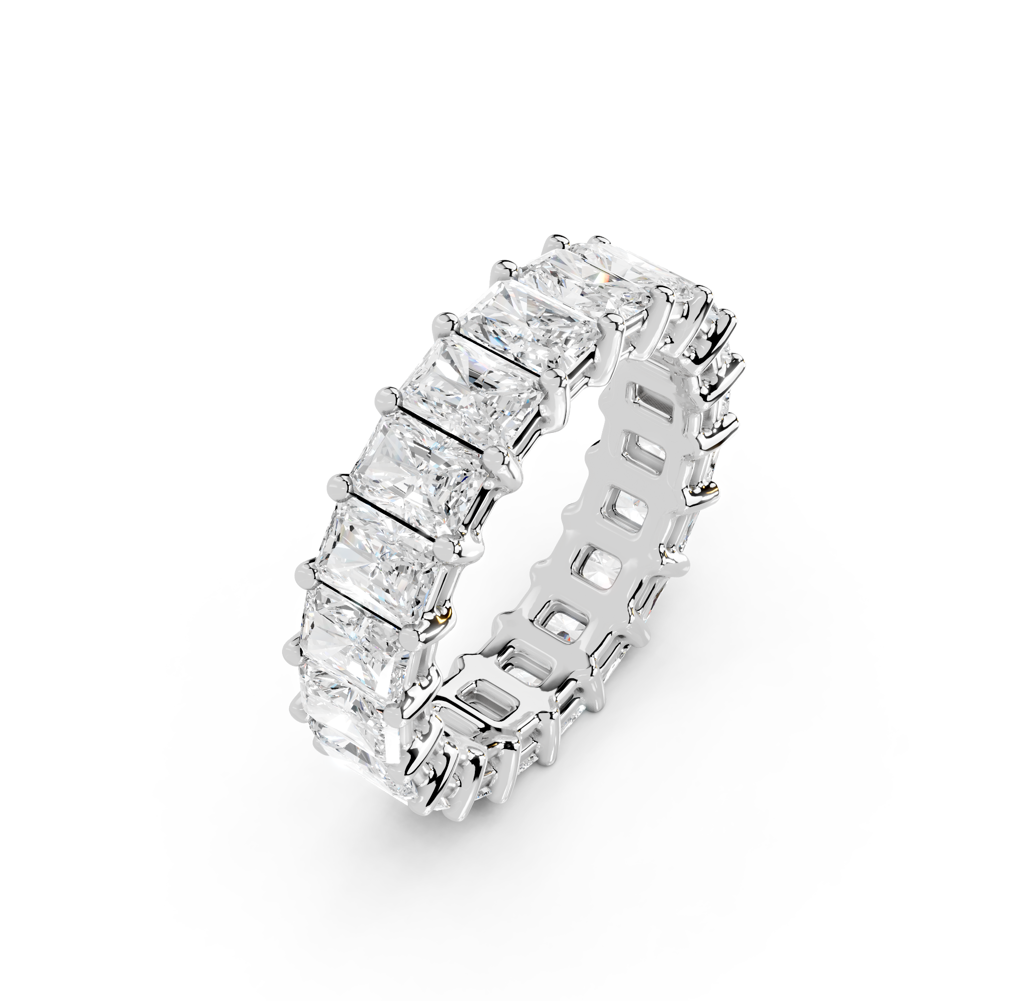 Radiant Cut Eternity Band