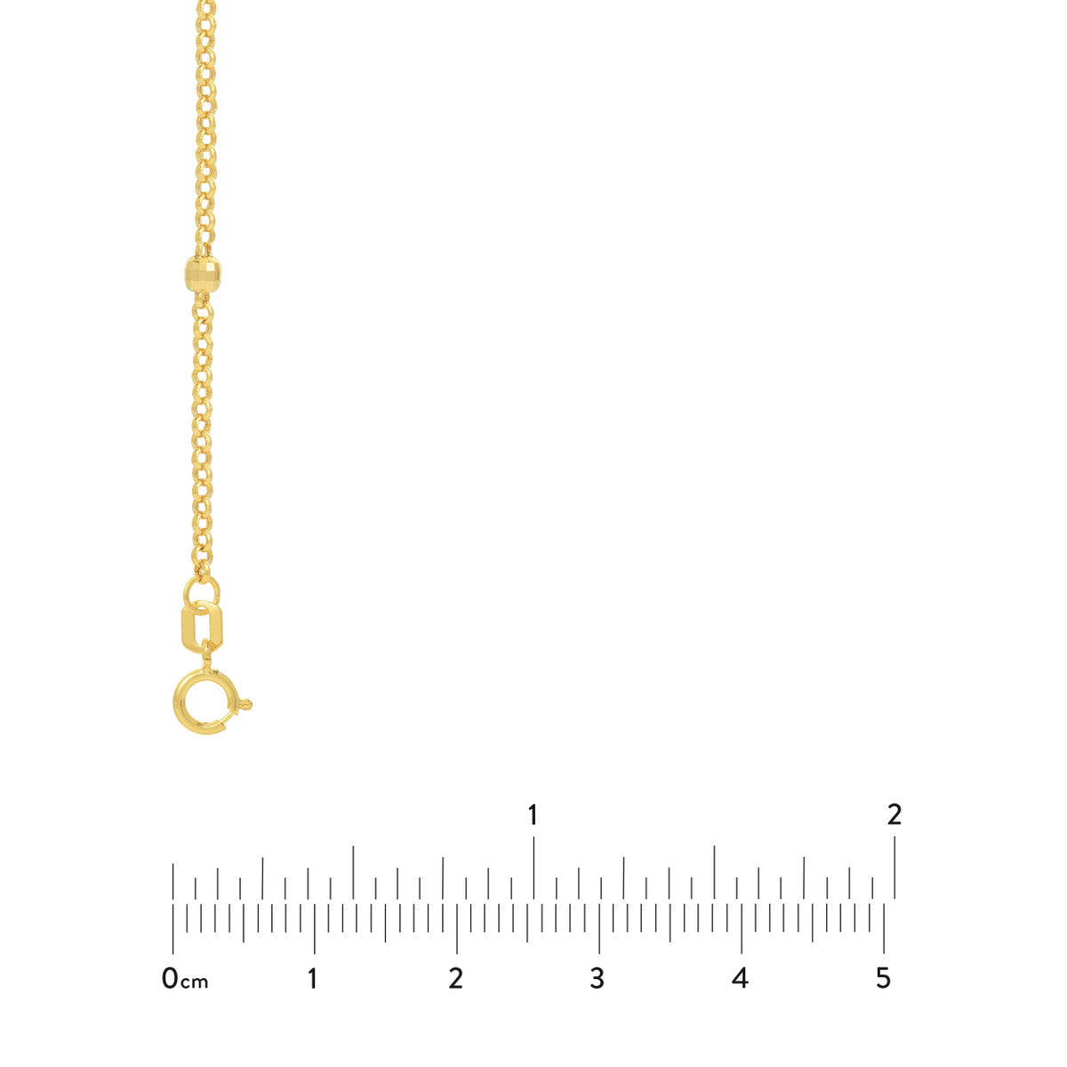 Long & Lovely D/C Bead Station Necklace 14K Gold