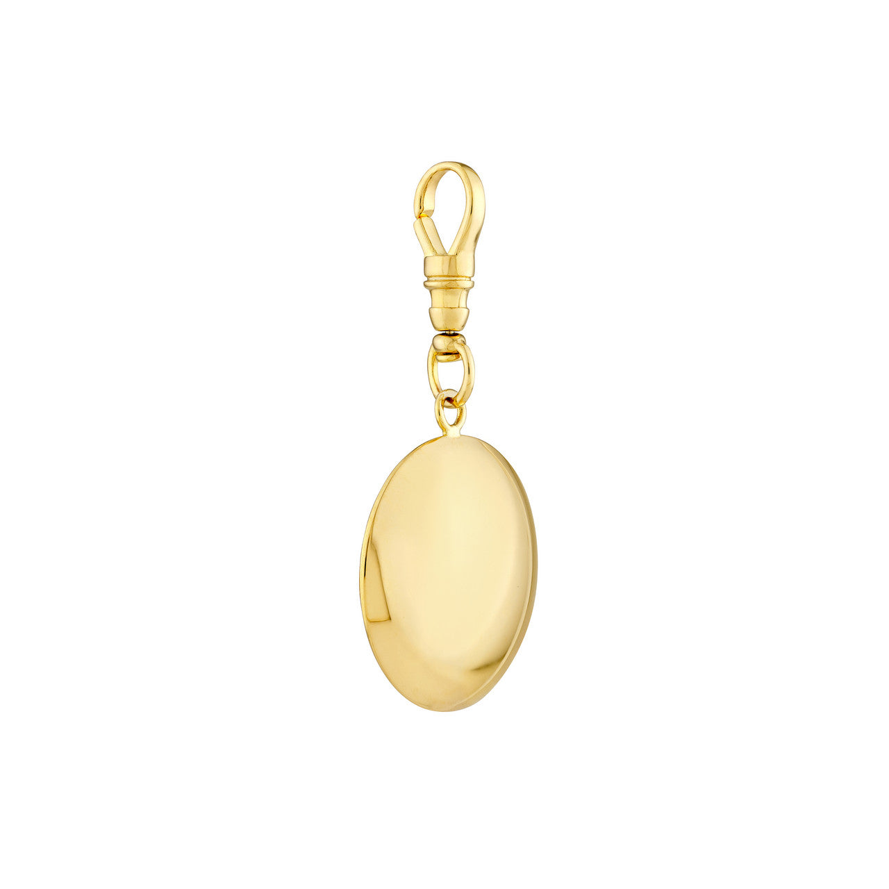 Puffy Disc Pendant 14K Yellow Gold