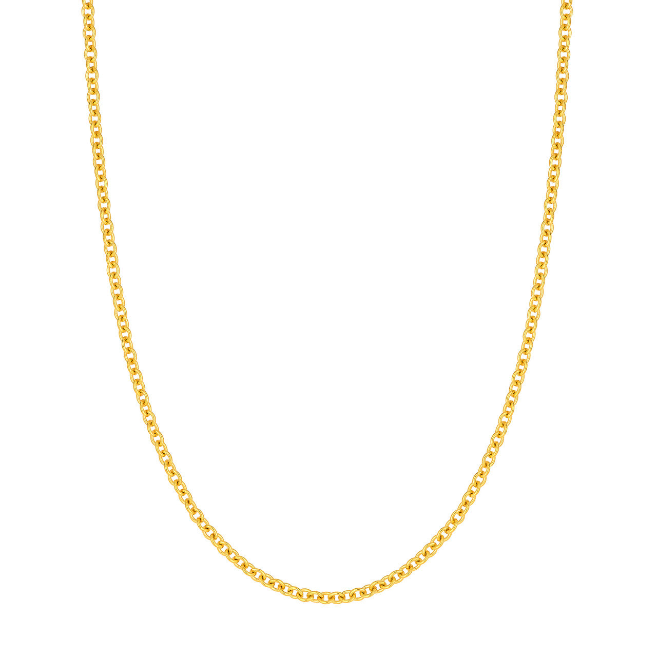 3.30mm Open Cable Chain 14K Yellow Gold