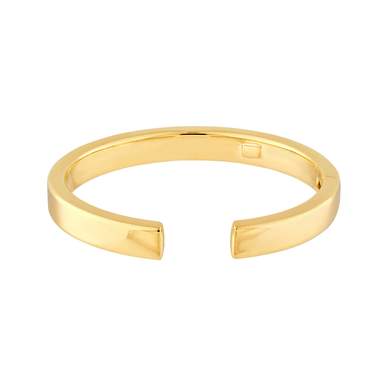Polished Square Tube Bangle 14K Yellow Gold